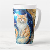 Tasse Latte Chat Permide Ginger de sirène (Angle droit)