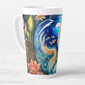 Tasse Latte Chat Permide Ginger de sirène (Angle gauche)