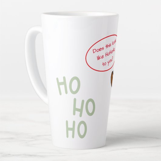 Tasse Latte Chat personnalisé mignon en Noël Casquette (Angle gauche)