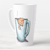 Tasse Latte Chat qui grimpe (Angle gauche)