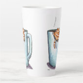 Tasse Latte Chat qui grimpe (Devant)