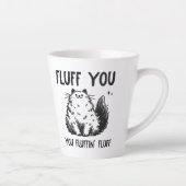 Tasse Latte Chat sarcastique amusant (Droite)