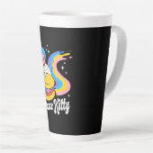 Tasse Latte Chat spatial astronaute (Angle droit)