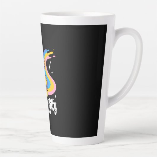 Tasse Latte Chat spatial astronaute (Droite)