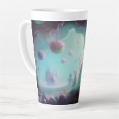 Tasse Latte Château des Fées dans la forêt enchantée (Angle gauche)