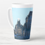 Tasse Latte Château Frontenac, Québec, Canada (Angle gauche)