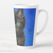 Tasse Latte Chaton noir de style Van Gogh (Droite)