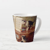 Tasse Latte Chatons et piano (Angle droit)