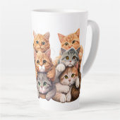 Tasse Latte Chats (Angle droit)