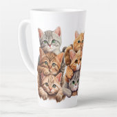 Tasse Latte Chats (Angle gauche)