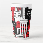 Tasse Latte Chats à New York (Devant)