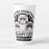 Tasse Latte Chats croustillants britanniques (Devant)