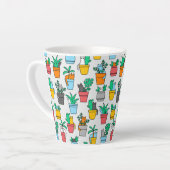 Tasse Latte Chats dans les pots à fleurs (Angle gauche)