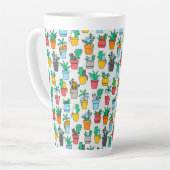 Tasse Latte Chats dans les pots à fleurs (Angle gauche)