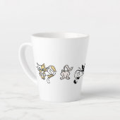 Tasse Latte Chats élémentaires (Angle gauche)