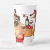 Tasse Latte Chats et chiens (Devant)