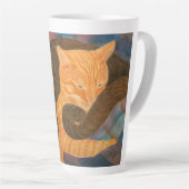 Tasse Latte Chats et Plaid (Angle droit)