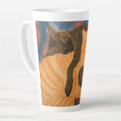 Tasse Latte Chats et Plaid (Angle gauche)