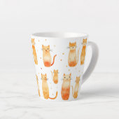 Tasse Latte Chats Kitty Orange (Angle droit)