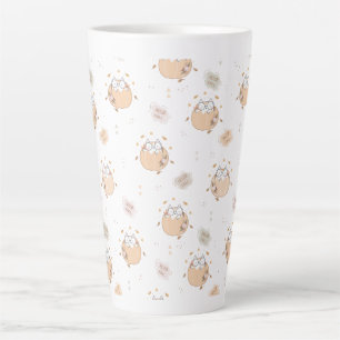 Tasse Latte Chats mignons d'automne pastel