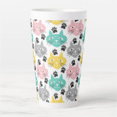 Tasse Latte Chats pastel (Devant)