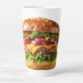 Tasse Latte ChaussureHabille hamburger empilé thic (Devant)
