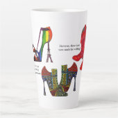 Tasse Latte Chaussures, chaussures et bottes hautes (Devant)