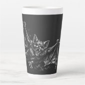 Tasse Latte Chauve-souris plongeante - par BurnsInHell (Devant)