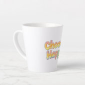 Tasse Latte Cheerful and Positive Kids Typography (Angle gauche)