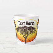 Tasse Latte Cheetah African Feline Wild Animal (Devant)