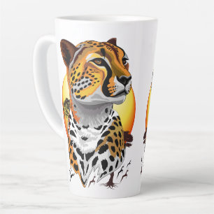 Tasse Latte Cheetah African Feline Wild Animal