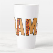 Tasse Latte Cheetah Print Leopard Maman (Devant)