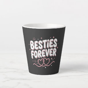 Tasse Latte Chemise de la journée des meilleurs amis : Meilleu