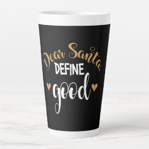 Tasse Latte Cher Père Noël définir le bien