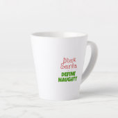 Tasse Latte Cher Père Noël définir vilain (Angle droit)