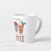 Tasse Latte Cher Père Noël | Latte de café de Noël (Angle droit)