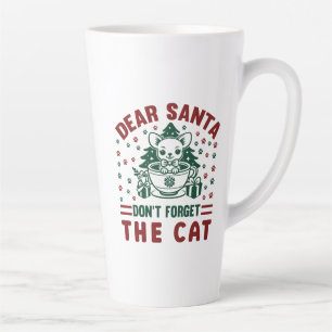 Tasse Latte Cher Père Noël N'oubliez Pas Le Chat De Noël-68175