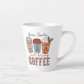 Tasse Latte Cher Père Noël vient d'apporter du café Noël (Droite)