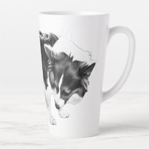 Tasse Latte Chercheur de feuille congelée