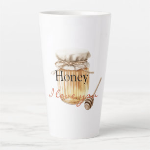 Tasse Latte Chérie, je t'aime