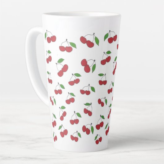 Tasse Latte Cherry sauvage (Angle gauche)