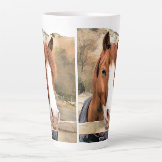 TASSE LATTE CHESTNUT CHEVAL (Devant)