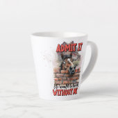Tasse Latte Cheval de dessin animé (Angle droit)