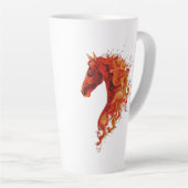 Tasse Latte Cheval de feu (Angle droit)