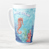 Tasse Latte Cheval de mer (Angle gauche)