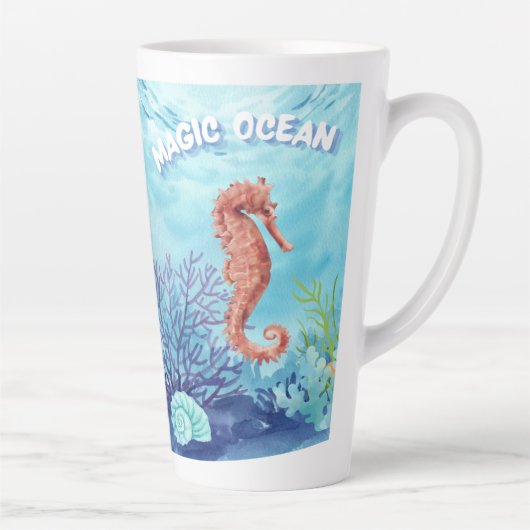 Tasse Latte Cheval de mer (Droite)