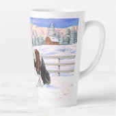 Tasse Latte Cheval de Tinker Tinker Gypsy Vanner Brown Pinto (Droite)
