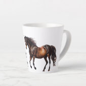 Tasse Latte Cheval du Sud-Ouest Brun (Angle droit)