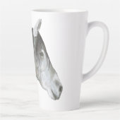 Tasse Latte Cheval Gris (Droite)