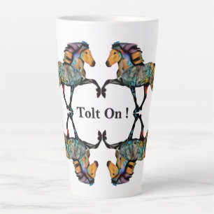 Tasse Latte Cheval islandais Pop Art